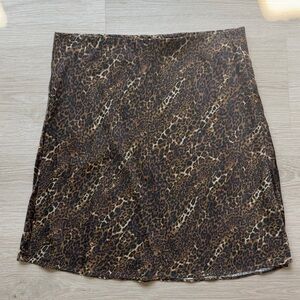 Cami NYC Silk Elastic Waist Aviva Animal Print Mini Skirt